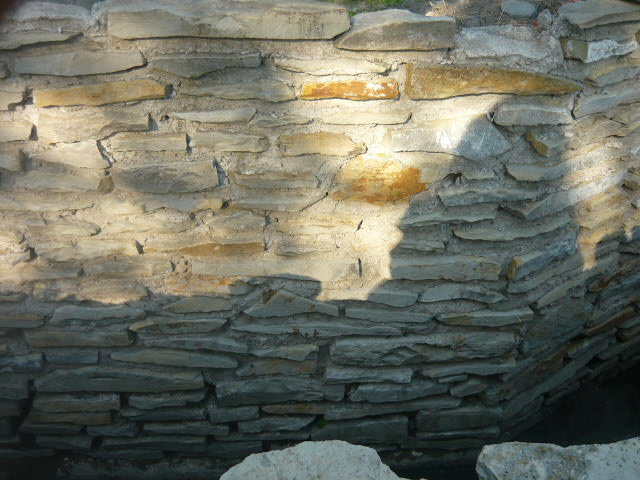 Detail spárovaného kamenného zdiva